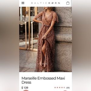 NWT Baltic Born Marsielle Dress